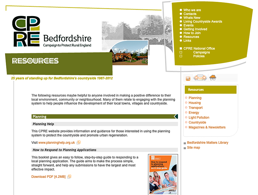 Design for CPRE Bedfordshire